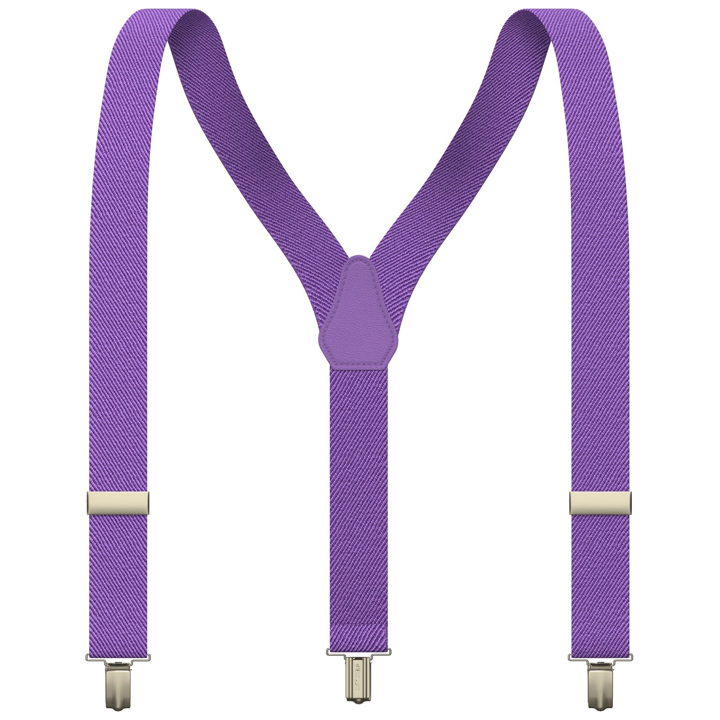 Purple Slim Suspenders for Men & Women Boys & Girls Y-back Shape 1 inch wide